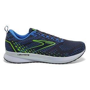 Brooks Levitate 5 Road Running Shoes - Mens, Blue/Green/White | IE-LZK268159